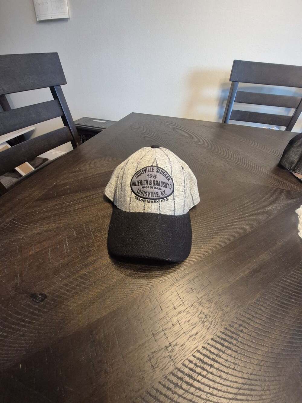 American Needle Louisville Slugger Hillerich & Bradsby Co Pinstripe Baseball Hat